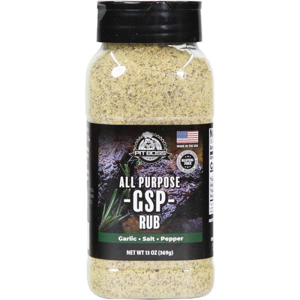 Pit Boss 40324 Bold Burger Rub Grill Spices, 13.5 Ounce (Pack of 1), Multicolored(GSP – Garlic Salt & Pepper)