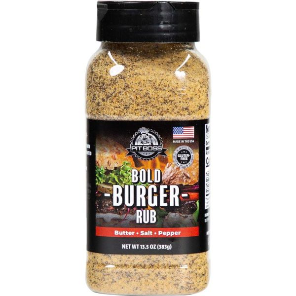 Pit Boss 40324 Bold Burger Rub Grill Spices, 13.5 Ounce (Pack of 1), Multicolored(Bold Burger)