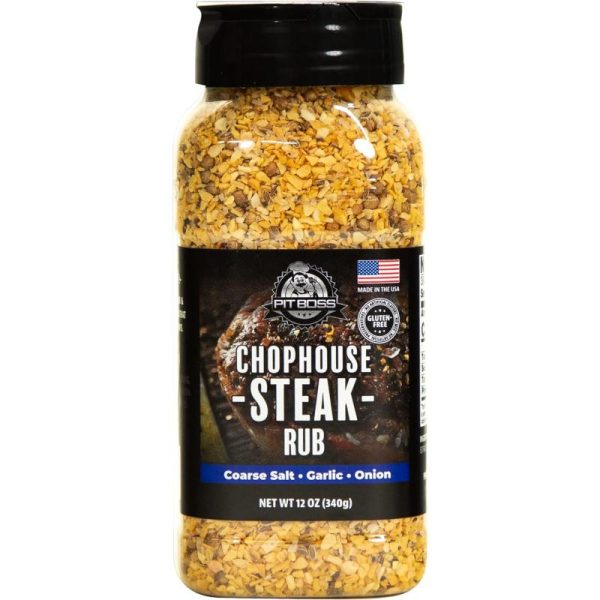 Pit Boss 40324 Bold Burger Rub Grill Spices, 13.5 Ounce (Pack of 1), Multicolored(Chophouse Steak)