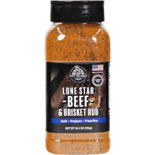 Pit Boss 40329 Sweet Heat Rub Grill Spices, 11.5 Ounce (Pack of 1), Multicolored(Lonestar Beef Brisket)