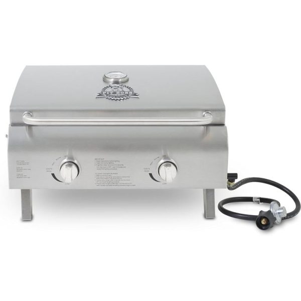 Pit Boss Grills 75275 Stainless Steel Two-Burner Portable Grill(Grill)